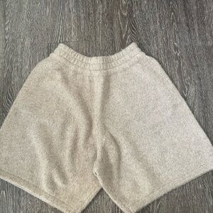 Cole Buxton Tan Wool Shorts